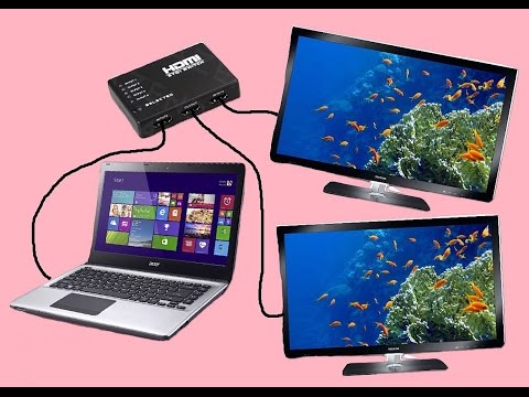 Connect your laptop to multiple displays / TVs using HDMI Splitter